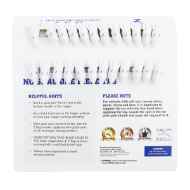 Picture of Z TAG CALF one piece LONG NECK WHITE BLANK - 25/bag