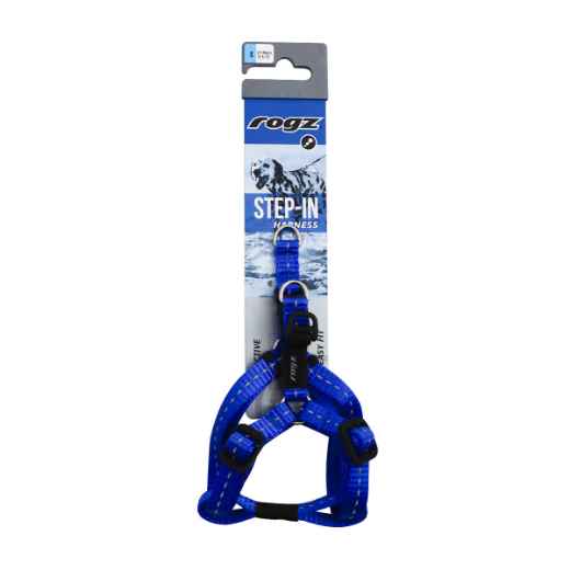 Picture of HARNESS CANINE ROGZ UTILITY STEP IN HARNESS NiteLife Drk Blue - Small