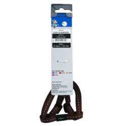 Picture of HARNESS CANINE ROGZ UTILITY STEP IN HARNESS NiteLife Chocolate - Small