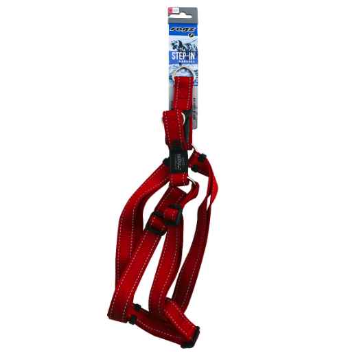 Picture of HARNESS CANINE ROGZ UTILITY STEP IN HARNESS Lumberjack Red - X Large