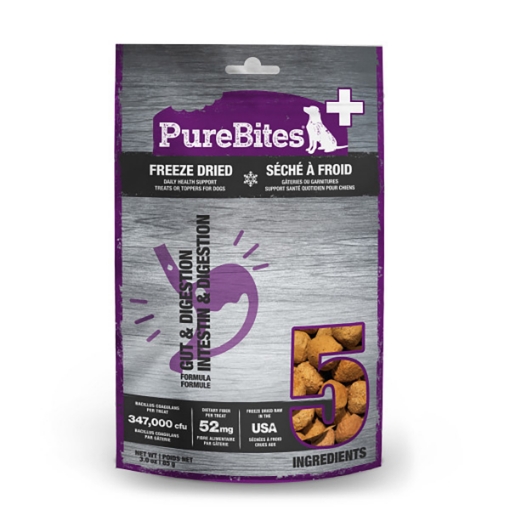 Picture of PUREBITES PLUS CANINE Freeze Dried Gut & Digestion - 3.0oz/85g