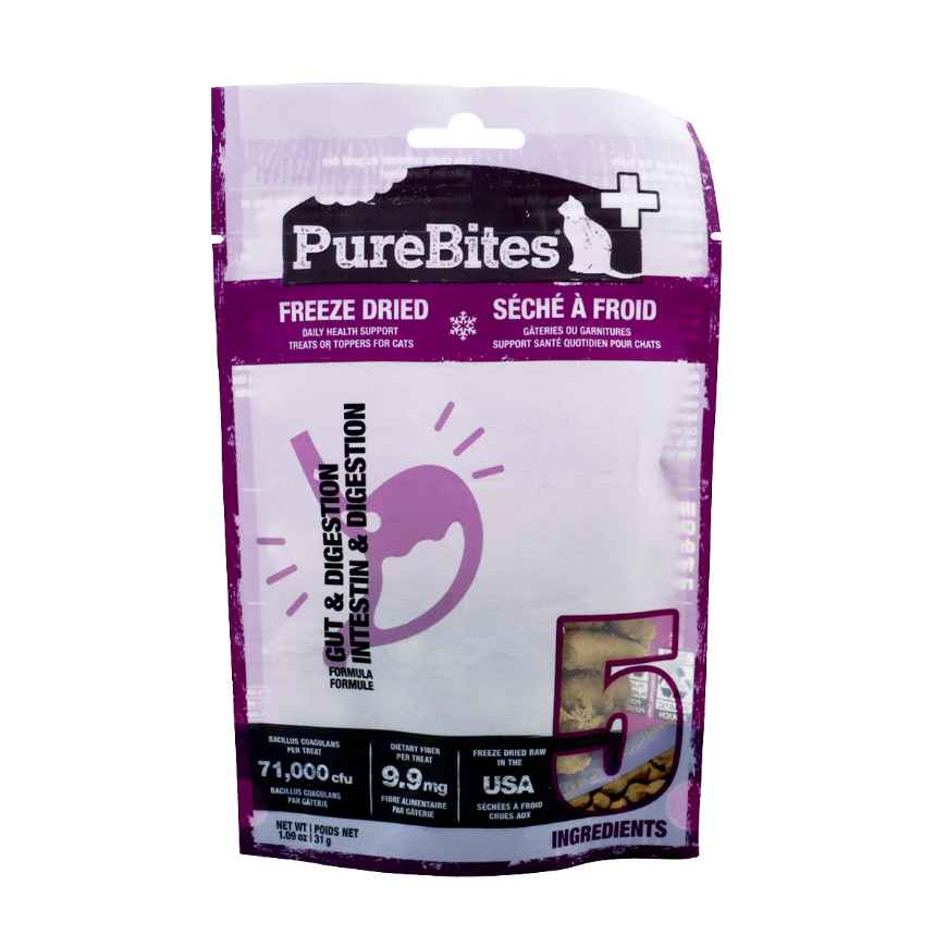 Picture of PUREBITES PLUS FELINE Freeze Dried Gut & Digestion - 1.09oz/31g