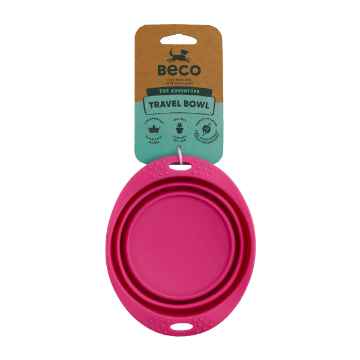 Picture of BOWL SILICONE TRAVEL BOWL Pink - 0.38 liters