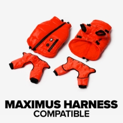 Picture of COAT CANINE WHISTLER FULL BODY SNOW SUIT Red - X Small