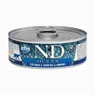 Picture of FELINE FARMINA N&D Sea Bass,Sardine&Shrimp Stew - 24 x 2.5oz/70g cans