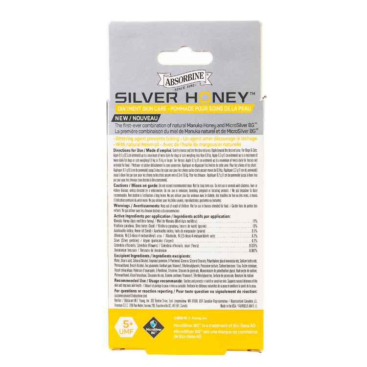 Picture of ABSORBINE SILVER HONEY SKIN CARE OINTMENT - 56.7g / 2oz