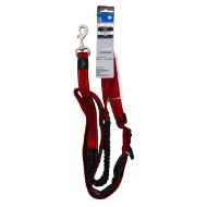 Picture of LEAD CANINE ROGZ UTILITY HANDS FREE Red - 1in x 4.9 - 6.9ft