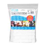 Picture of ALLFLEX TAG GLOBAL HOG MALE BLANK WHITE - 25/bag