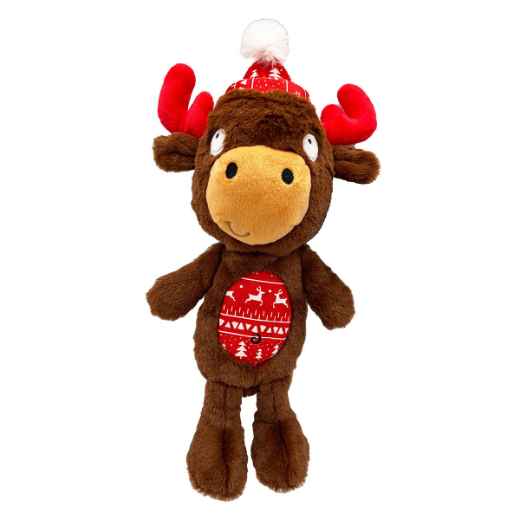 Picture of XMAS HOLIDAY CANINE LULUBELLES POWER PLUSH Mistletoe Moose - Large