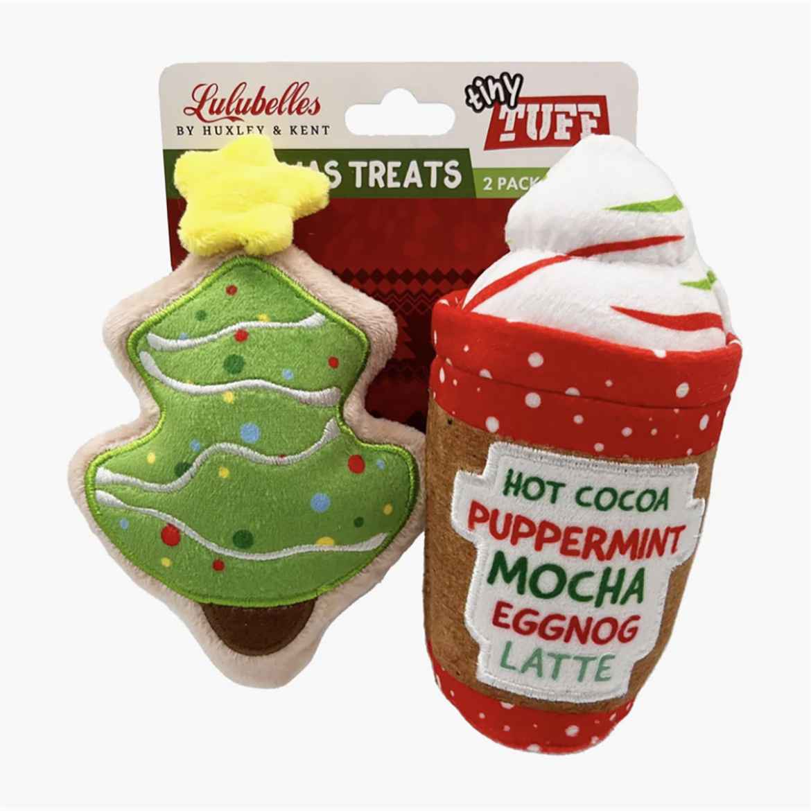 Picture of XMAS HOLIDAY CANINE HUXLEY & KENT Tiny Tuffs Christmas Treats - 2/pk 