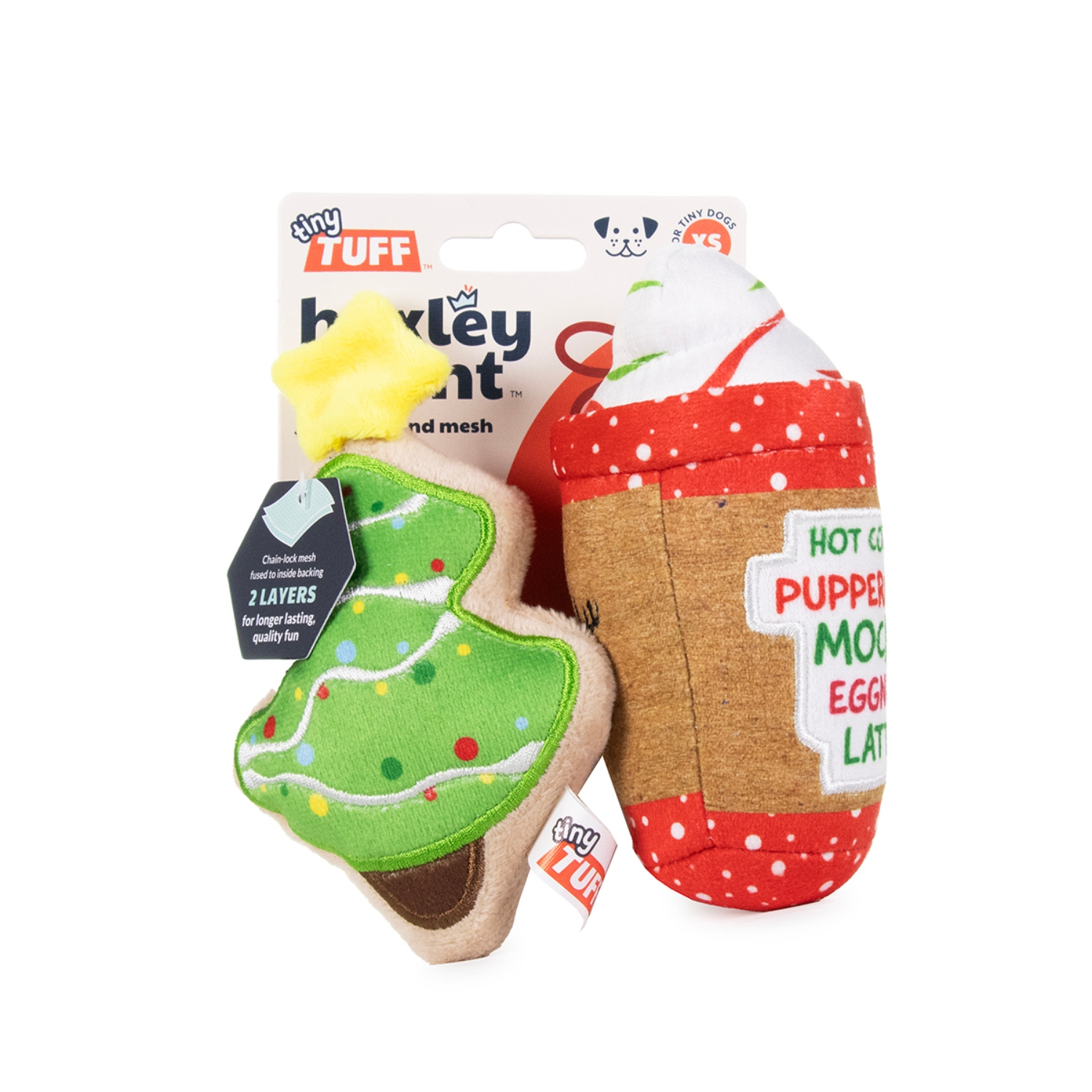 Picture of XMAS HOLIDAY CANINE HUXLEY & KENT Tiny Tuffs Christmas Treats - 2/pk 