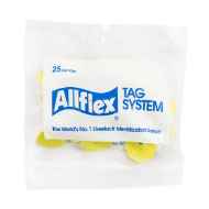 Picture of ALLFLEX BUTTON GLOBAL SMALL MALE YELLOW - 25/bag