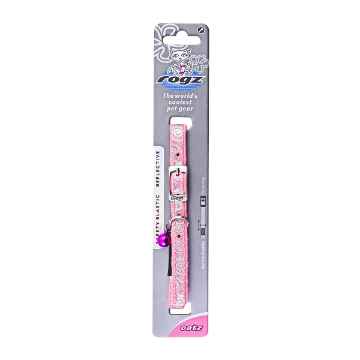 Picture of COLLAR ROGZ SAFETY PIN BUCKLE SPARKLECAT Adjustable Pink - 1/4in x 10-12in