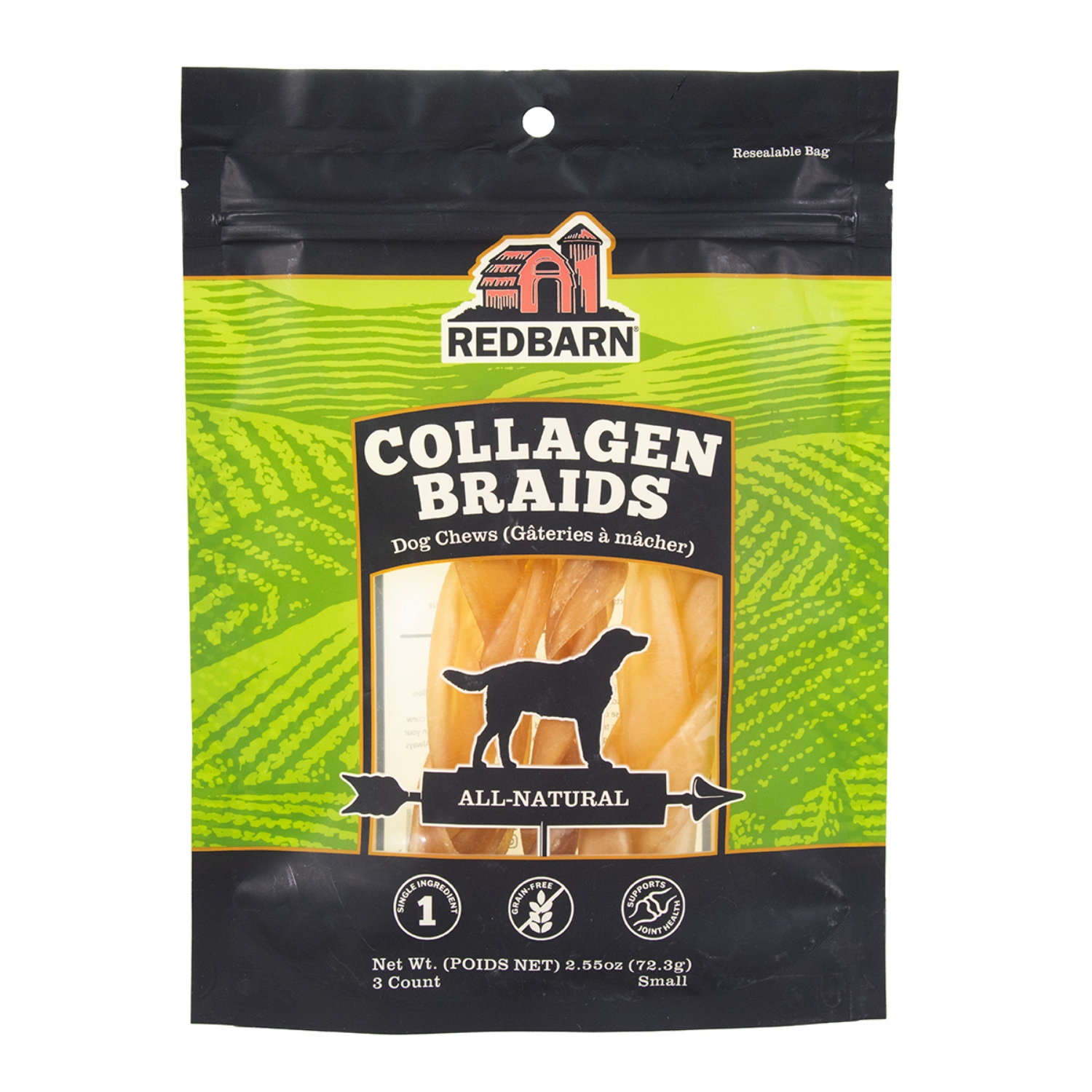 Picture of TREAT CANINE REDBARN COLLAGEN BRAID Small - 3/pk