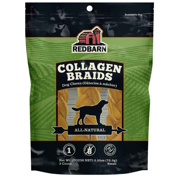 Picture of TREAT CANINE REDBARN COLLAGEN BRAID Small - 2/pk