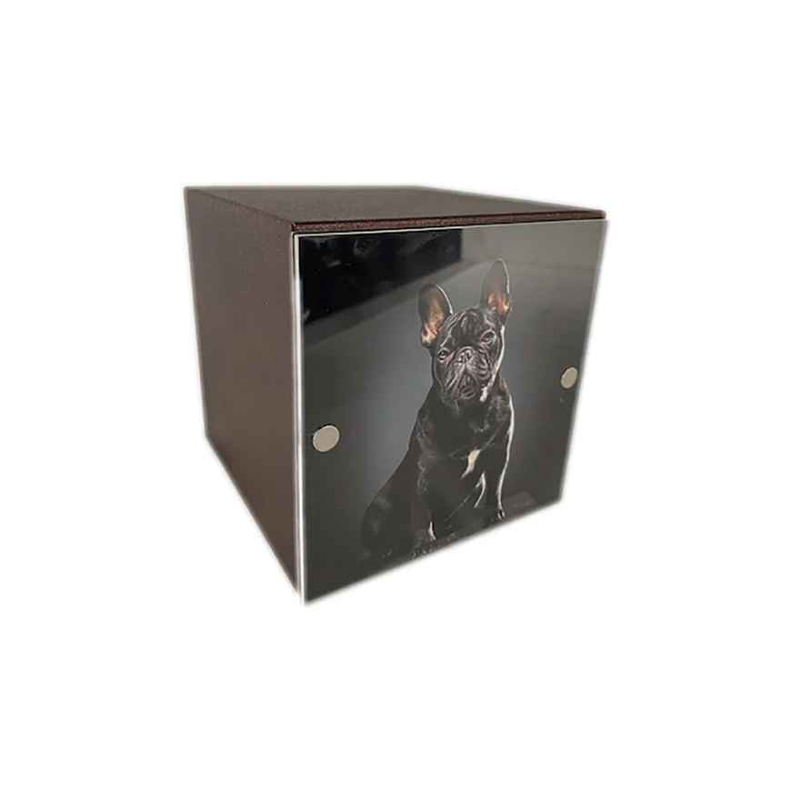 Picture of CREMATION URN Pet Cubo Brown/Bronze - Medium