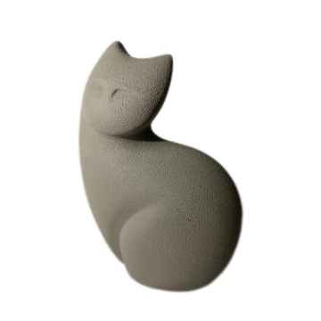 Picture of CREMATION URN Curvy Cat - Grey