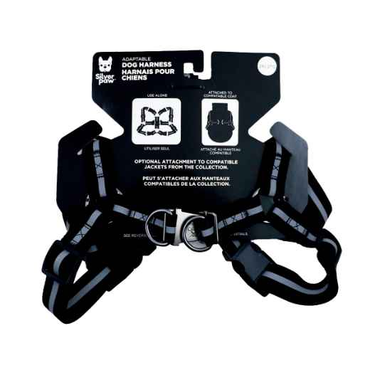 Picture of HARNESS CANINE SILVER PAW MAXIMUS Black - XX Large