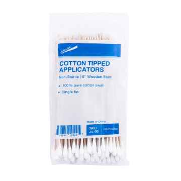 Picture of COTTON TIP APPLICATOR ( SWABS ) 6in (J0195) - 100/pk