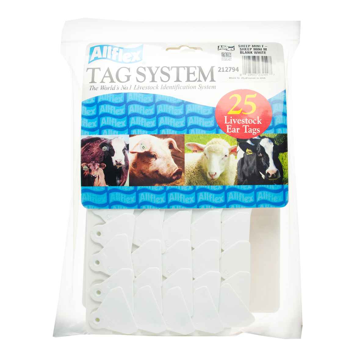 Picture of ALLFLEX TAG SHEEP MINI BLANK White - 25/bag