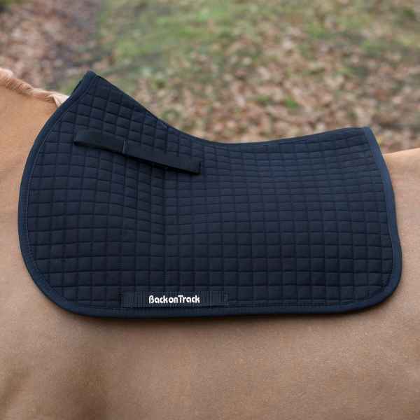 Picture of BACK ON TRACK #1 JUMPING SADDLE PAD FULL BLACK