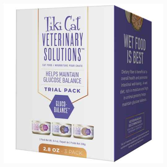 Picture of FELINE TIKI CAT VET-SOLUTIONS Gluco-Balance Trial Variety Pack - 3 x 2.8oz