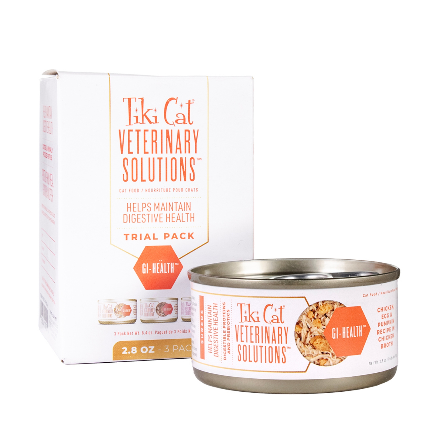 Picture of FELINE TIKI CAT VET-SOLUTIONS GI-Health Trial Variety Pack - 3 x 2.8oz