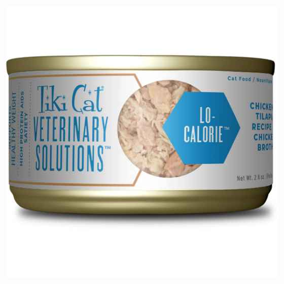 Picture of FELINE TIKI CAT VET-SOLUTIONS LO-CAL Shredded Chicken & Tilapia - 18 x 2.8oz cans