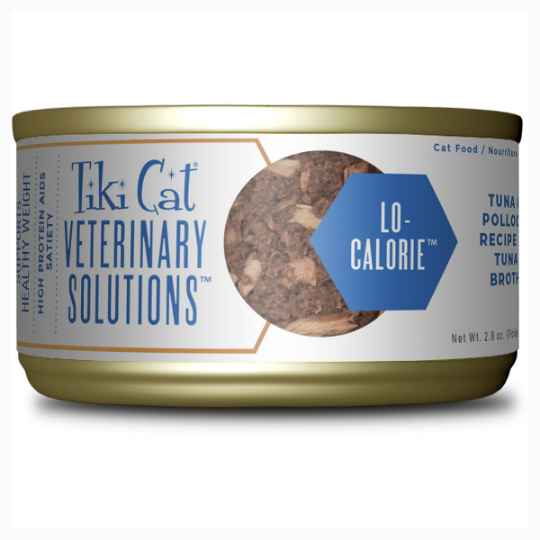 Picture of FELINE TIKI CAT VET-SOLUTIONS LO-CAL Flaked Tuna & Pollock - 18 x 2.8oz cans