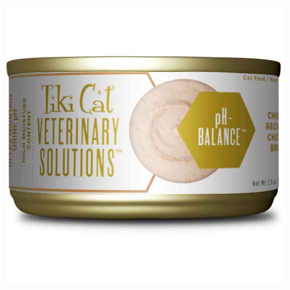 Picture of FELINE TIKI CAT VET-SOLUTIONS pH-BALANCE Chicken Mousse - 18 x 2.8oz cans