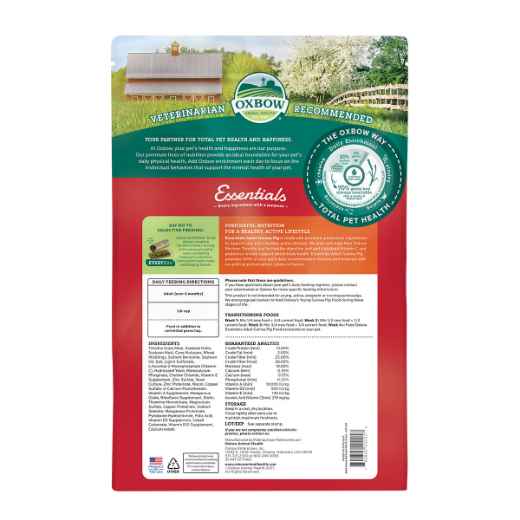 Picture of OXBOW ESSENTIALS ADULT GUINEA PIG FOOD - 4.53kg/10lbs