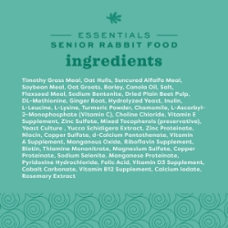 Picture of OXBOW ESSENTIALS SENIOR RABBIT FOOD - 3.63kg/8lbs