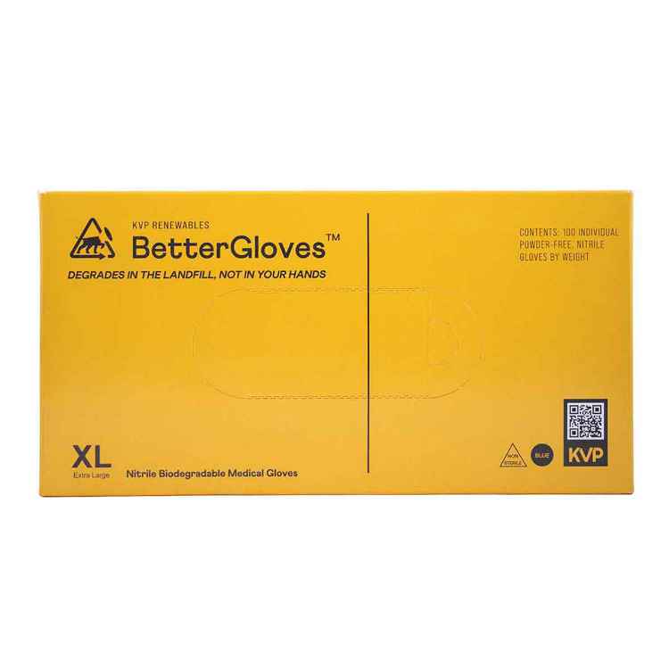 Picture of GLOVES EXAM NITRILE PF KVP BETTERGLOVES XLARGE - 100/box(so)