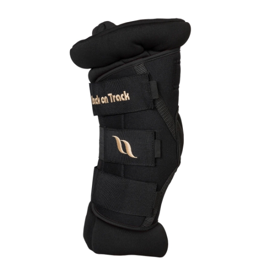 Picture of BACK ON TRACK EQUINE HOCK BOOT DELUXE BLACK - Medium