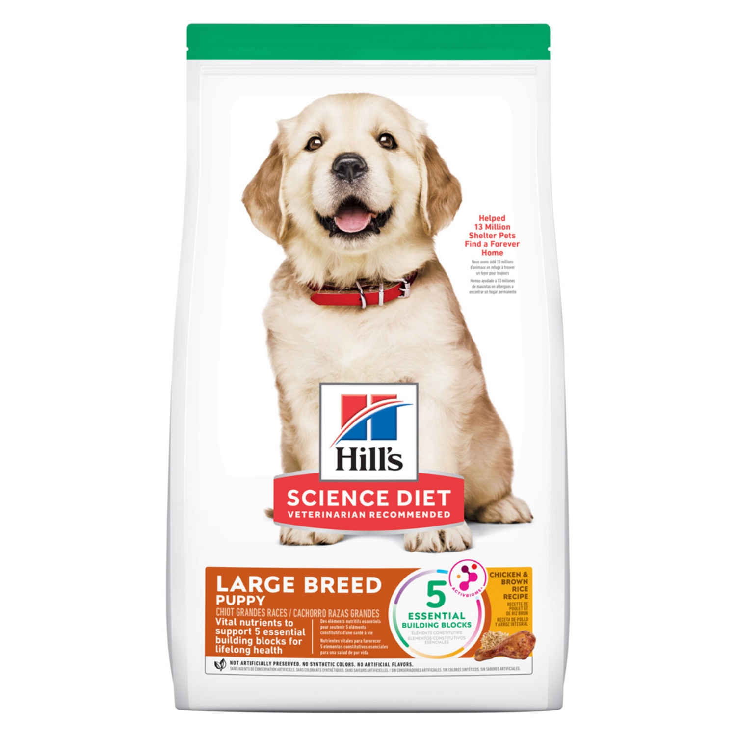 Picture of Hills Science Diet Puppy Large Breed Chicken & Rice Dog Food- 27.5lb/12.5kg