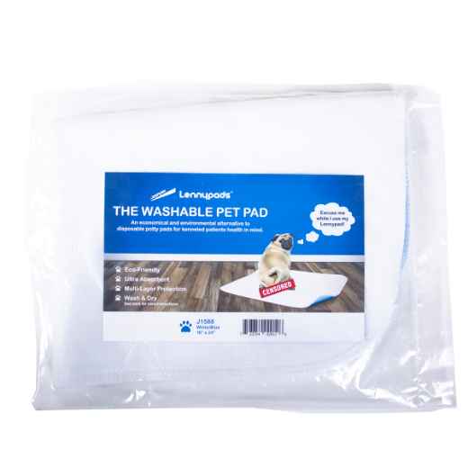 Picture of TRAINING PET PAD WASHABLE WHITE/BLUE BACKSIDE(J1588) - 18in x 24in