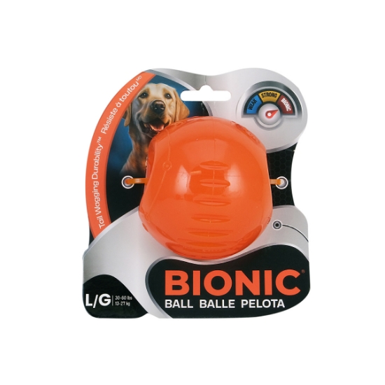 Picture of TOY DOG BIONIC Ball Orange - Large - 8.2cm/3.25in