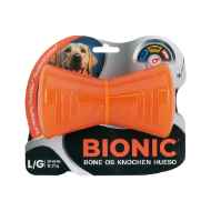 Picture of TOY DOG BIONIC Bone Orange - Large - 15cm/6in