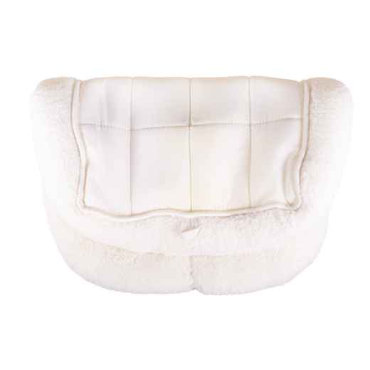 Picture of PET BED Simply Essential FLEECE CRATE BED White - 30inL x 19inW