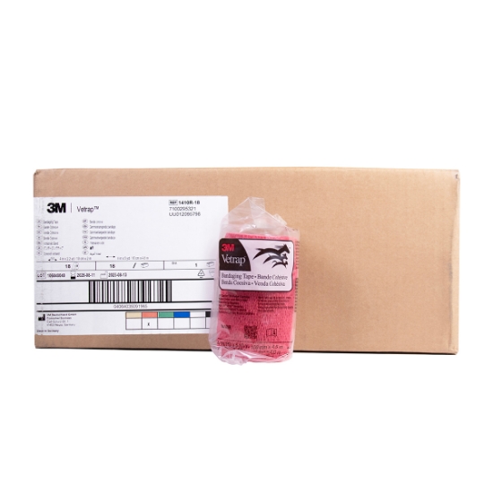 Picture of VETRAP 4in x 5 yds Red - 18rolls/case