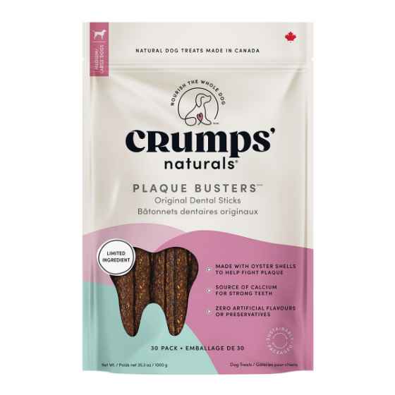Picture of CRUMPS NATURALS DOG PLAQUE BUSTERS Original 7in  - 30/pk