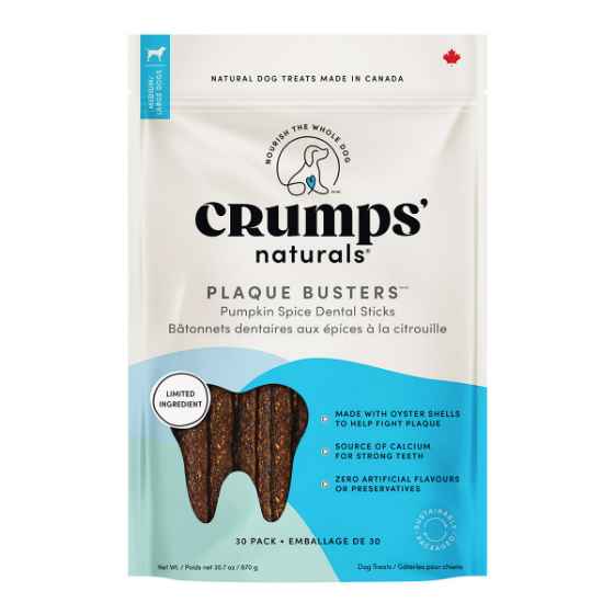 Picture of CRUMPS NATURALS DOG PLAQUE BUSTERS Pumpkin 7in  - 30/pk
