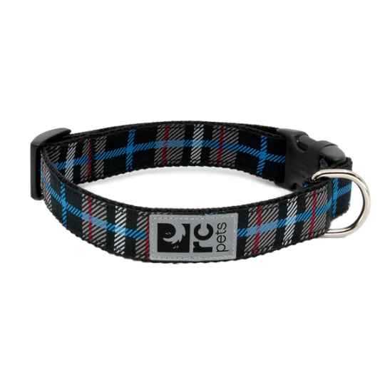 Picture of COLLAR RC CLIP Adjustable Black Twill Plaid - 1in x 15-25in