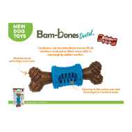 Picture of TOY DOG BAMBONE+ DENTAL CHEW Bacon Flavour - 6.5 in