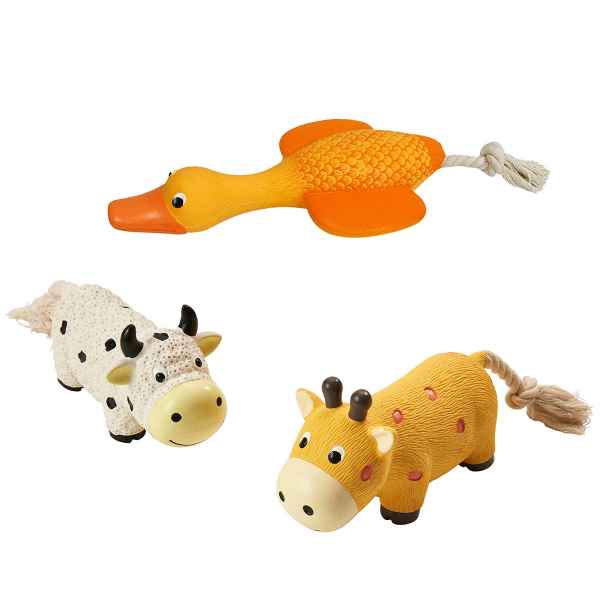 Picture of TOY DOG LATEX TUGGERS Assorted Characters - 10in
