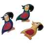 Picture of TOY DOG DURA-FUSED LEATHER PARROT Assorted Colors - 8in