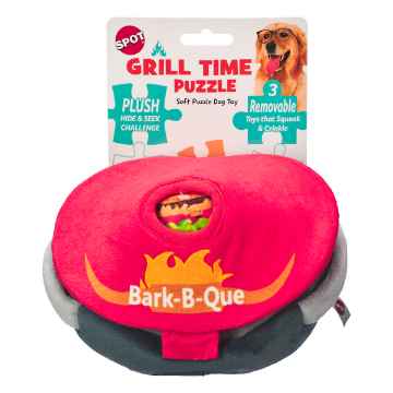 Picture of TOY DOG GRILL TIME PLUSH PUZZLE TOY - 8in