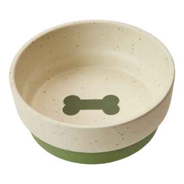 Picture of BOWL STONEWARE DOG SEDONA Dish Spruce Green - 5in