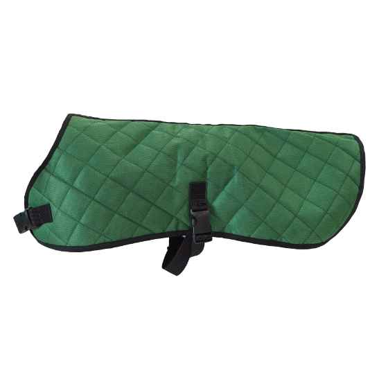 Picture of COAT CANINE QUILTED BLANKET Hunter Green - X Small