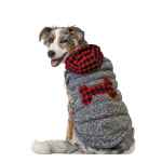 Picture of COAT CANINE BUFFALO PLAID Gray - Medium